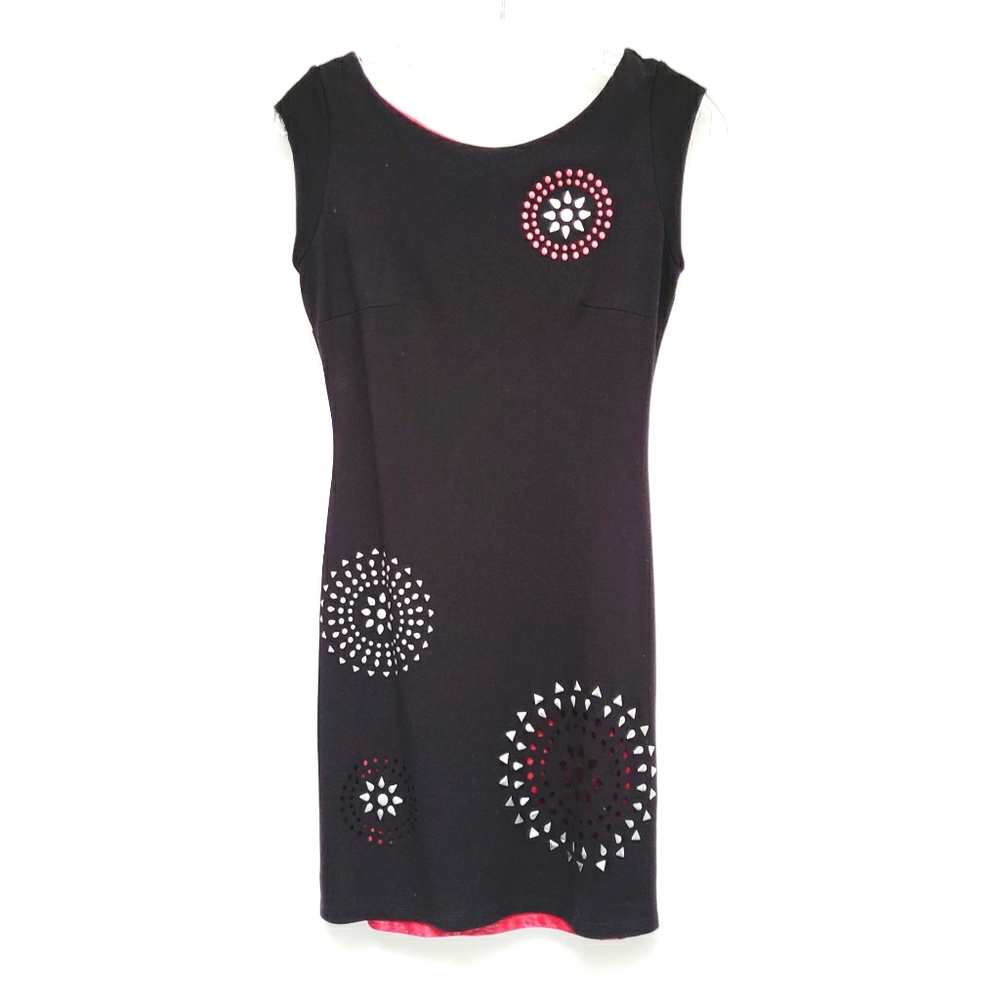 Black Desigual Sleeveless Cutout Dress